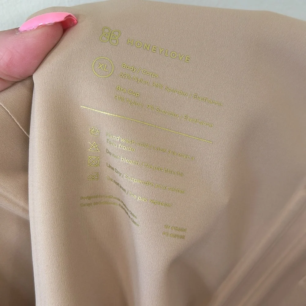 Honeylove Boldness Tank Shapewear Rose Tan Size XL - Picture 7 of 7